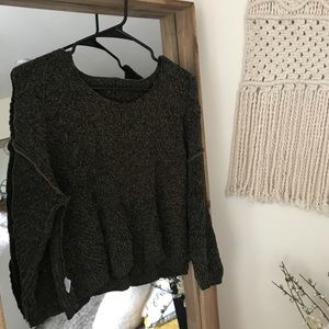 Army green cozy sweater